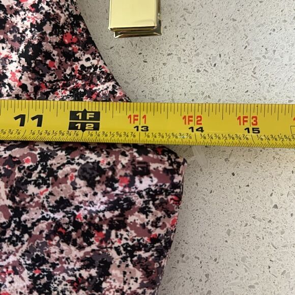 NWOT Athleta CONSCIOUS CROP BRA Floral Yoga Wicking High Coverage Cropped S Gym - Picture 9 of 15